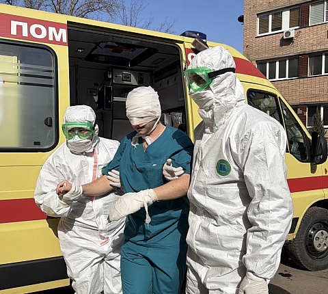 В ГНЦ ФМБЦ им. А.И. Бурназяна проведена совместная с АО «ВНИИНМ» им. академика А.А. Бочвара противоаварийная тренировка